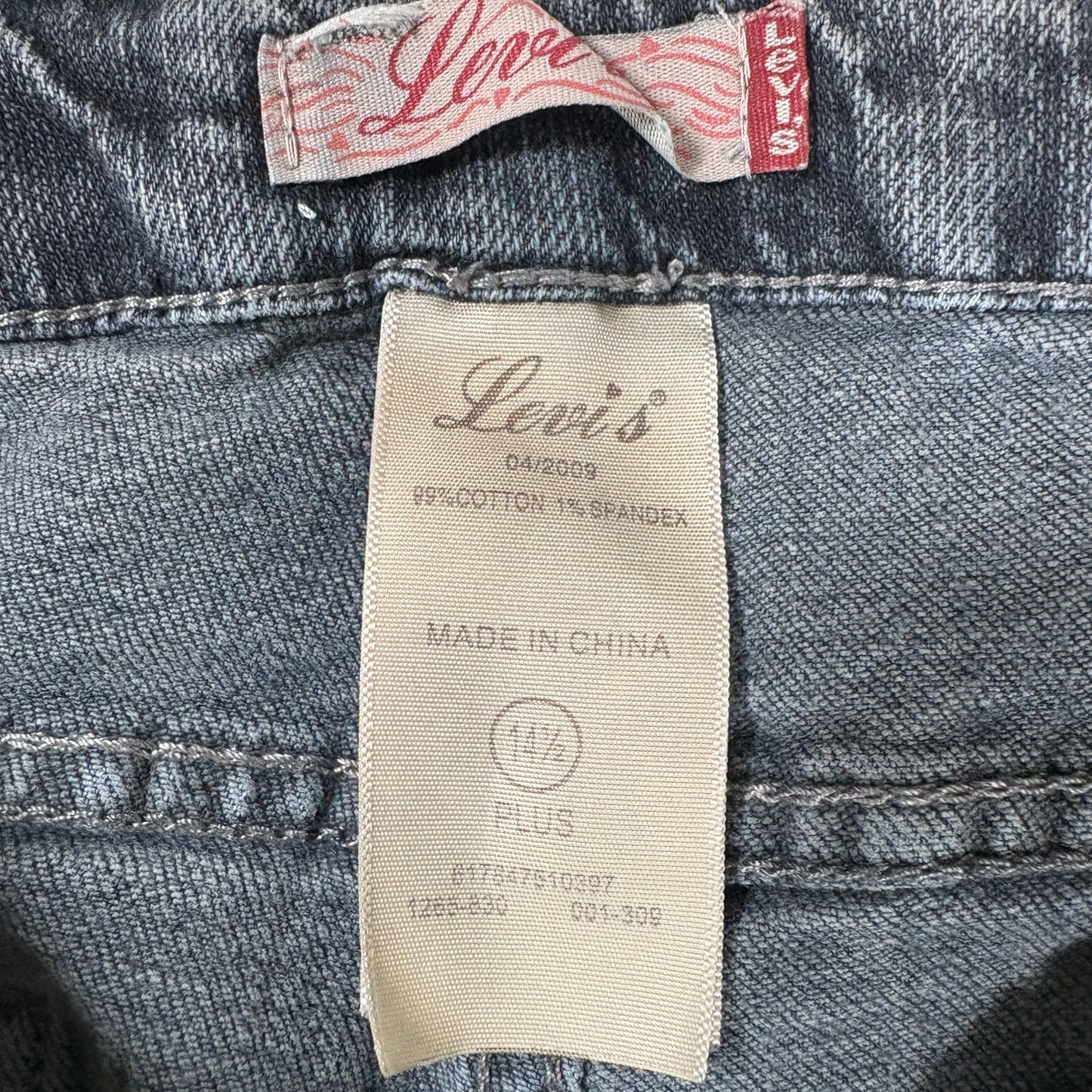 Levi’s Jeans Women’s 14 Plus Gray Straight Leg Stretch Mid Rise Denim Casual