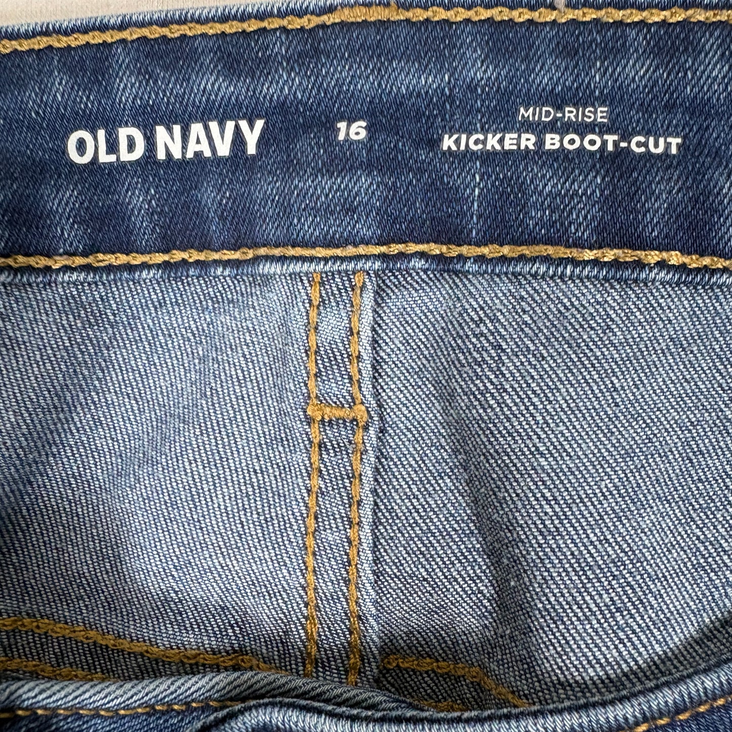 Old Navy Womens Jeans Size 16 Blue Mid Rise Bootcut Denim Y2K 90s Grunge