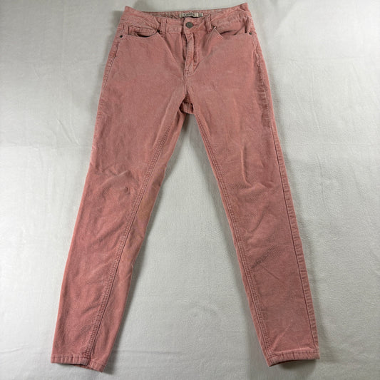Nanette Lepore Pants Womens 8/29 Pink Corduroy Skinny Vintage Retro Chic Street