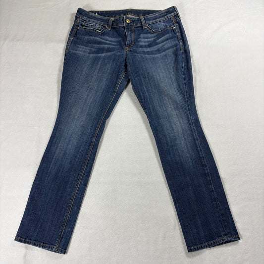 Bootcut Stretch Denim Jeans Women Express Tag 10S Fits Like X Blue Mid Rise