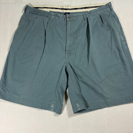 Polo Ralph Lauren Chino Shorts Mens 40 Pleated Classic Fit Teal Cotton