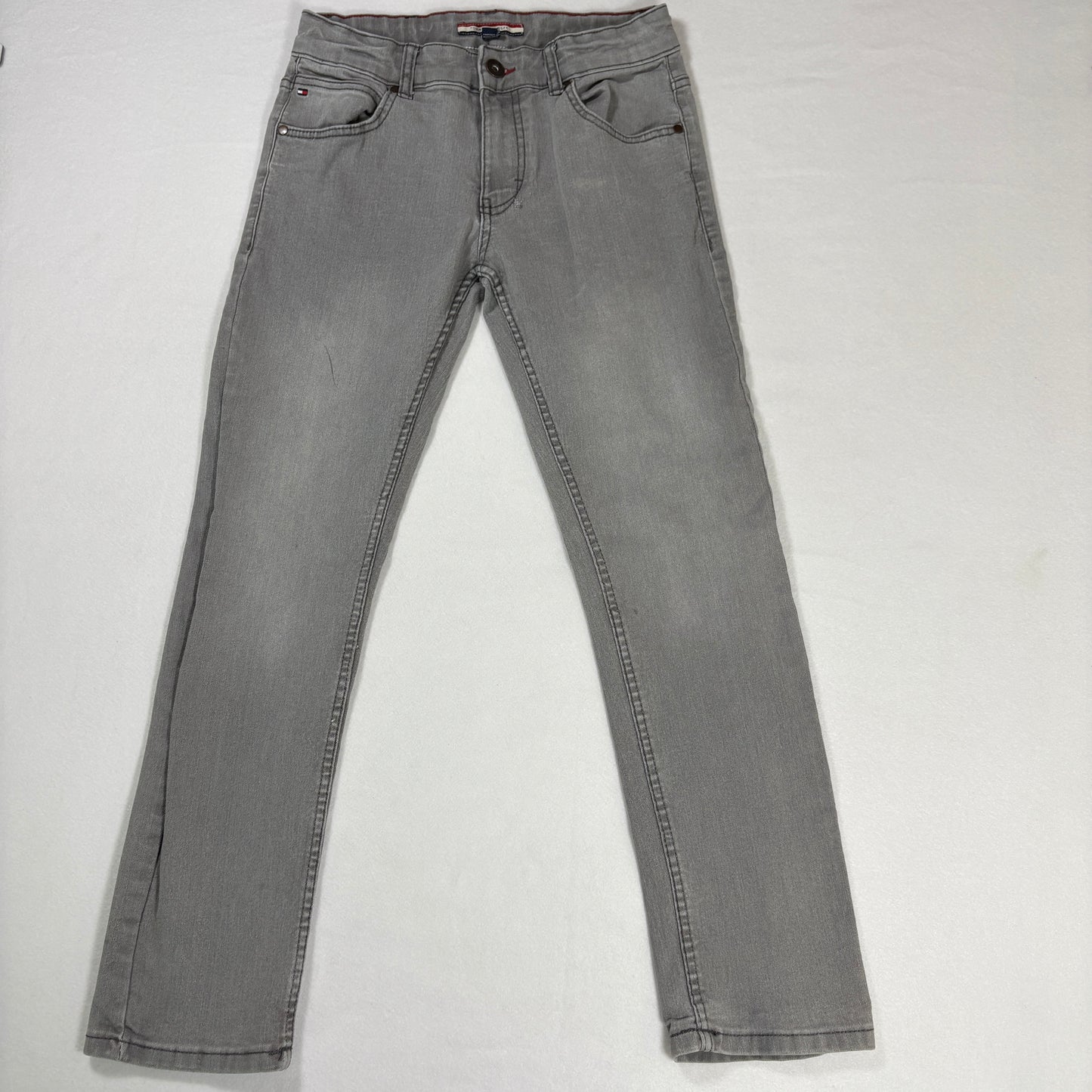 Tommy Hilfiger Jeans Women’s Size 12 Gray Straight Leg Mid Rise Denim Casual