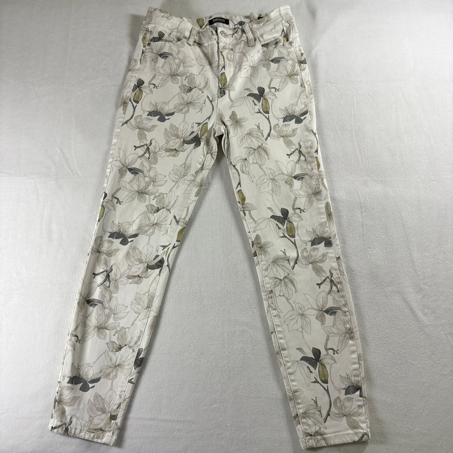 Buffalo Jeans Womens 6x28 Floral Skinny High Rise Stretch Y2K Pants Chic Fit Now