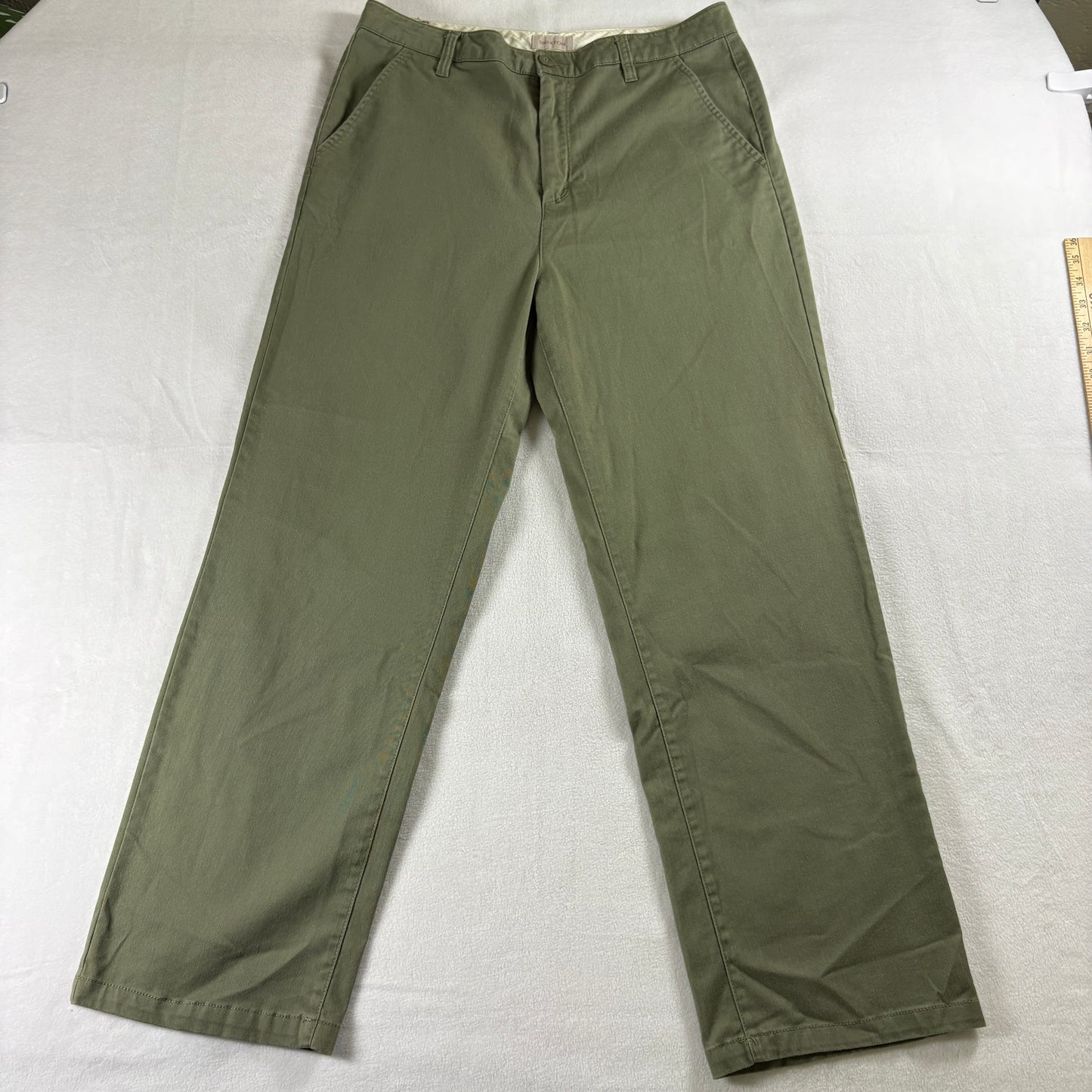 Brixton Pants Womens 30 Olive Straight Chino Casual Skate Streetwear Fit Vintage