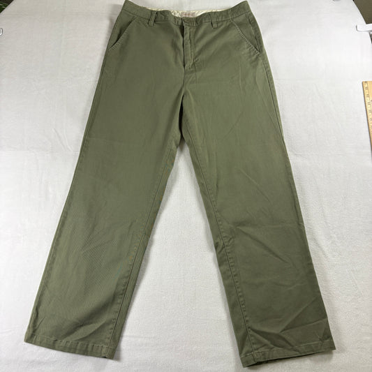 Brixton Pants Womens 30 Olive Straight Chino Casual Skate Streetwear Fit Vintage