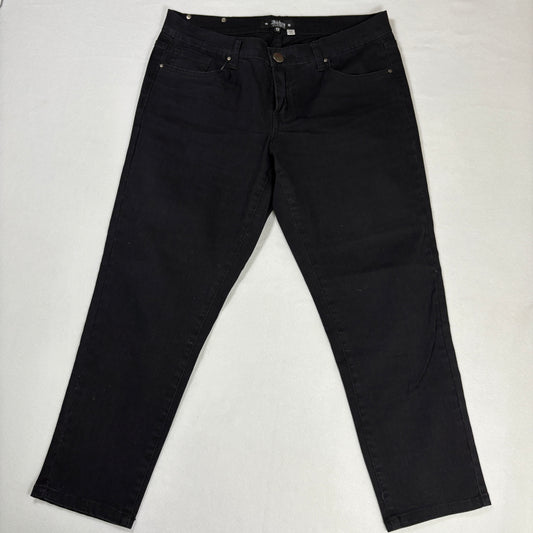 Abbey Dawn Jeans Women’s Size 13 Skinny Fit Black Denim Punk Rock Emo Goth