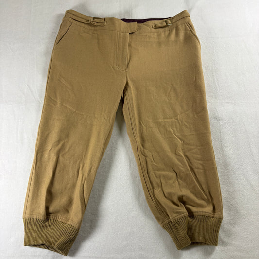 Rosasen Pants Womens 8 Tan Jogger Ankle Golf Athleisure Casual Stretch Fit