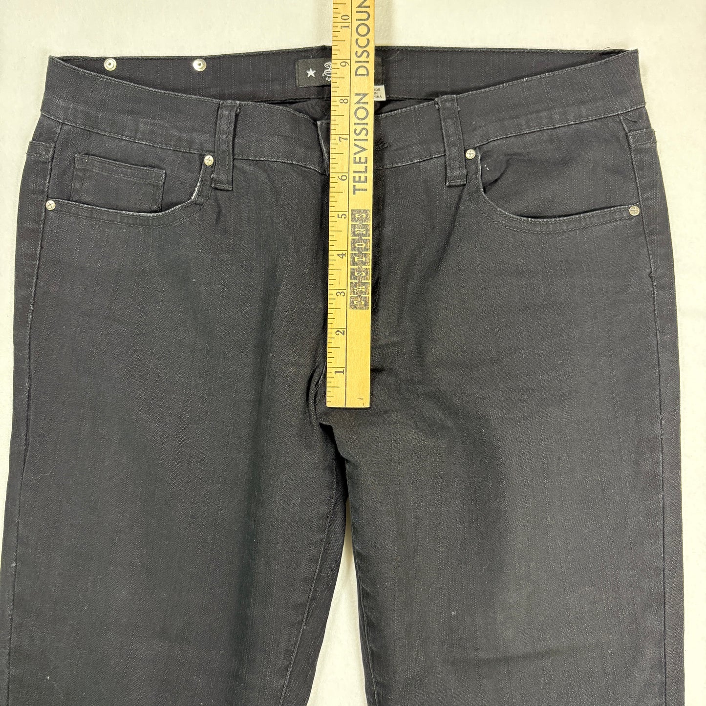 Abbey Dawn Jeans Women’s Size 13 Skinny Fit Black Denim Punk Rock Emo Goth