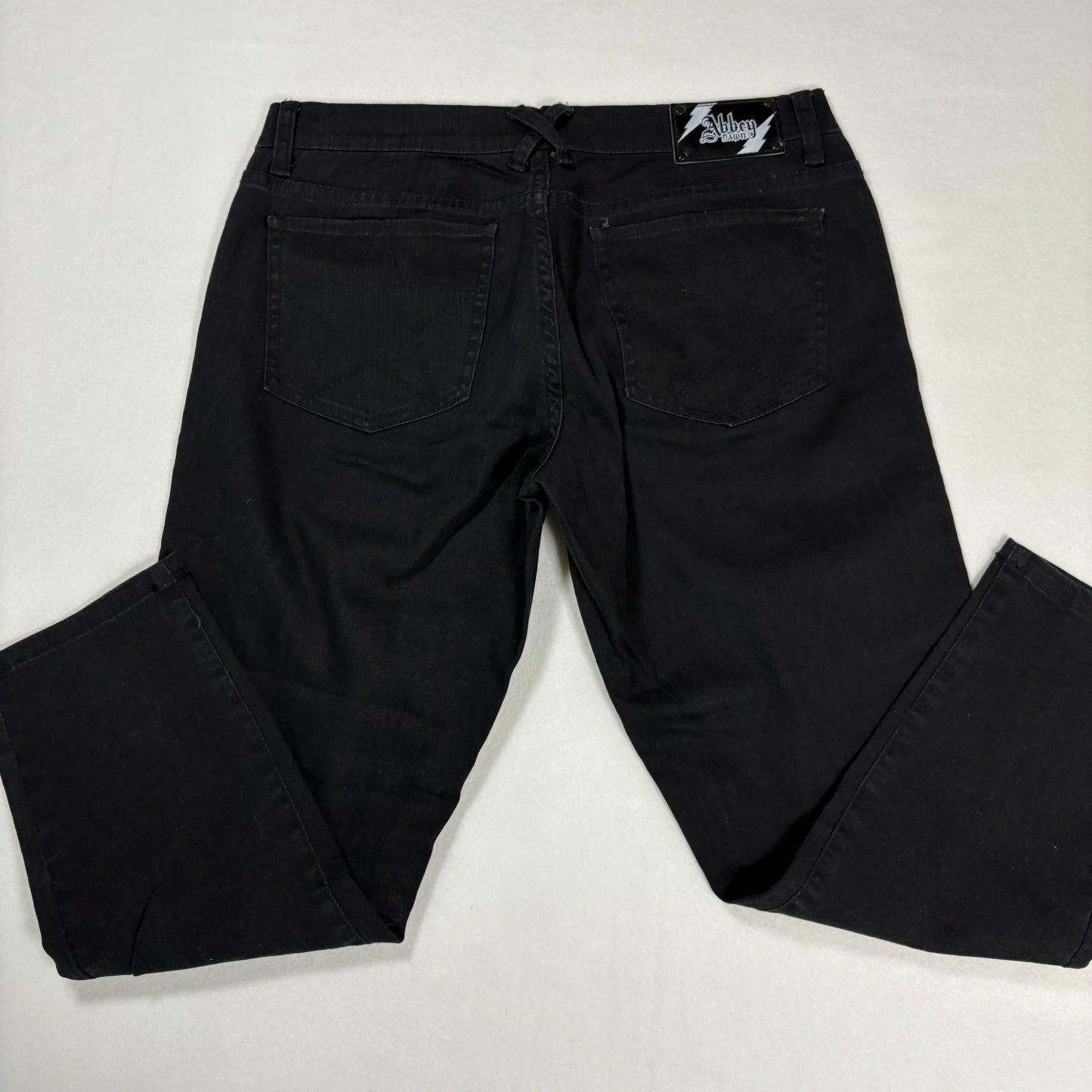 Abbey Dawn Jeans Women’s Size 13 Skinny Fit Black Denim Punk Rock Emo Goth