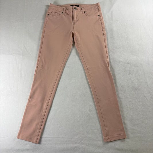 Womens Skinny Pants Size M Blush Pink Stretch Slim Fit Casual Modern Chic