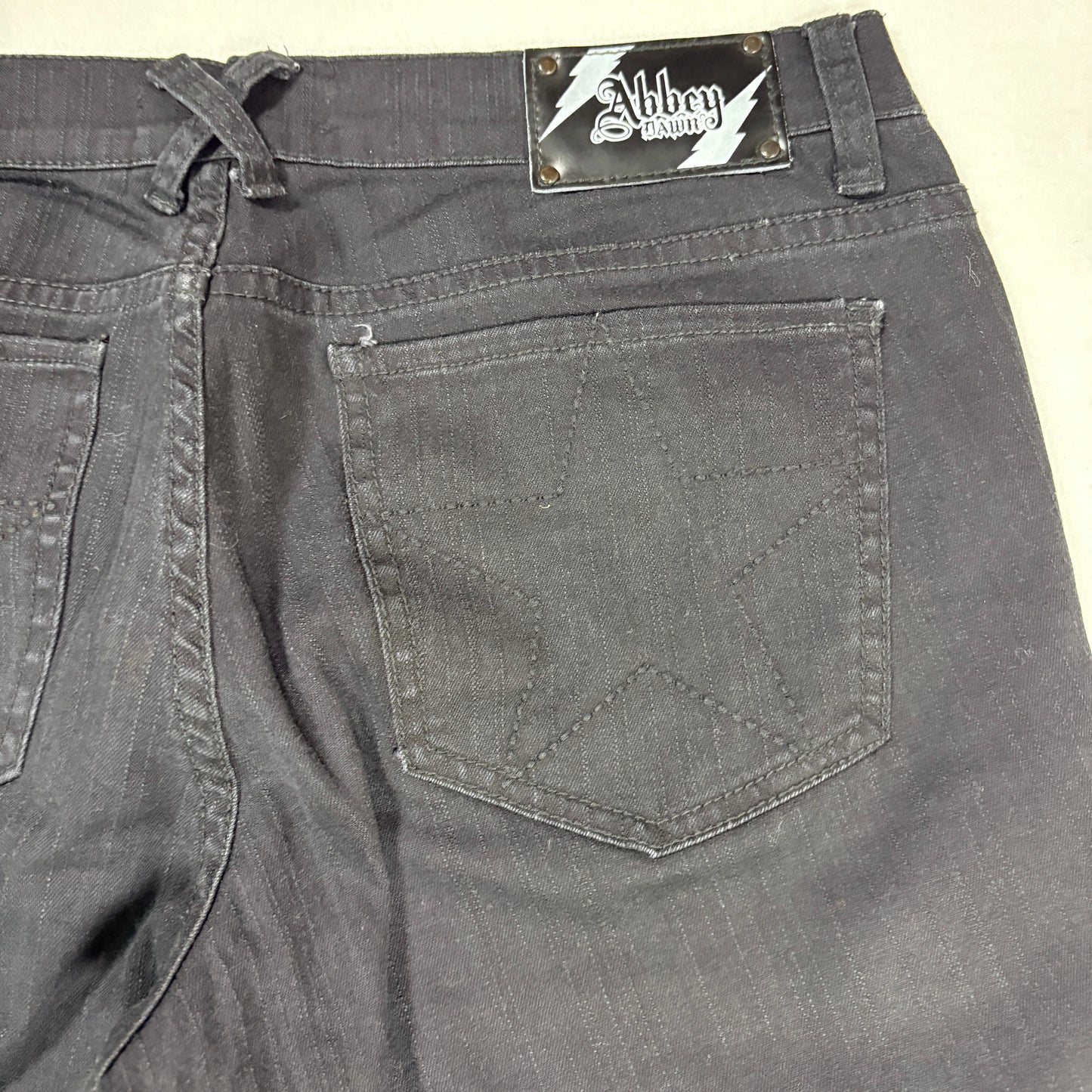 Abbey Dawn Jeans Women’s Size 13 Skinny Fit Black Denim Punk Rock Emo Goth