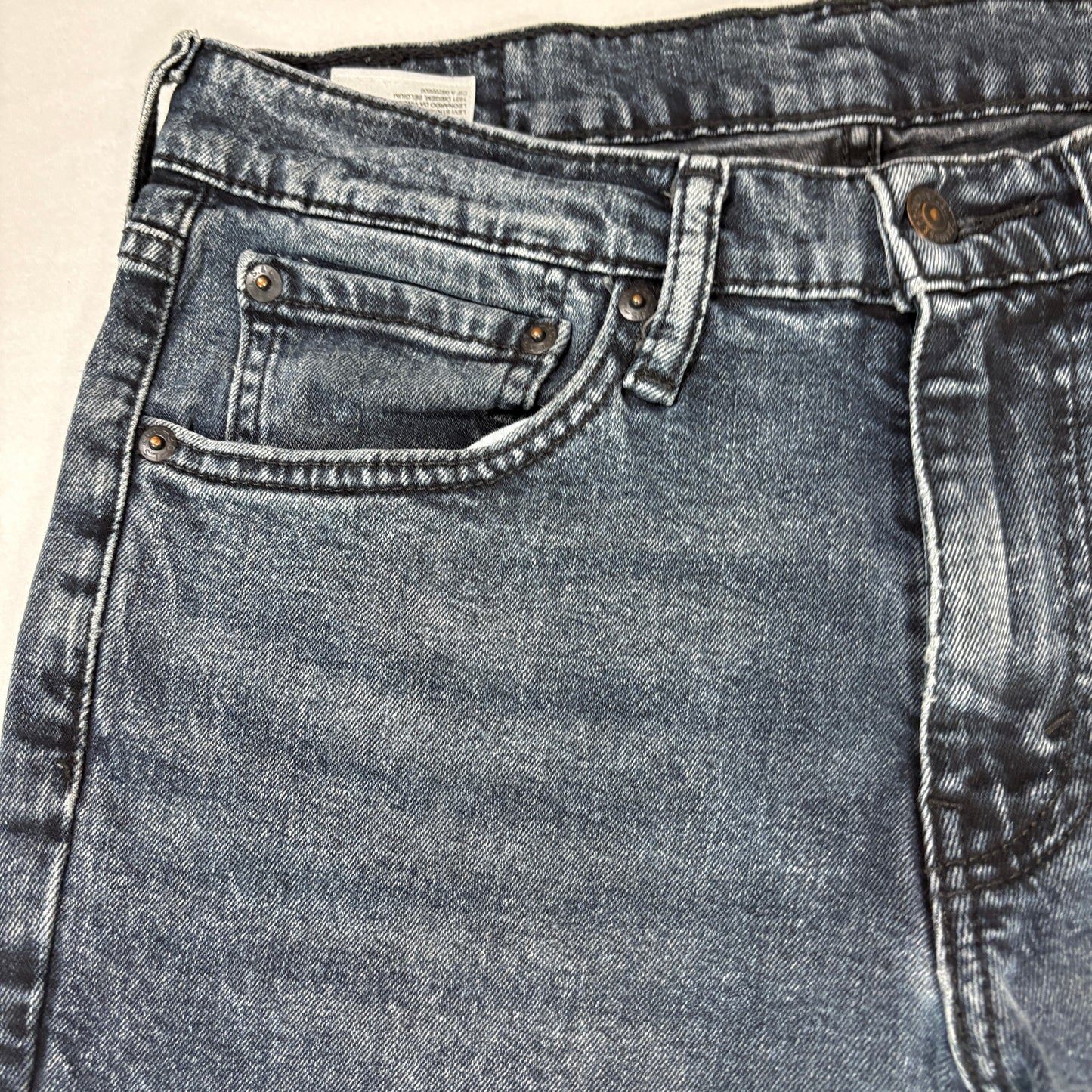 H&M Jeans Men’s 31x30 Slim Fit Gray Wash Stretch Denim Straight Leg Casual