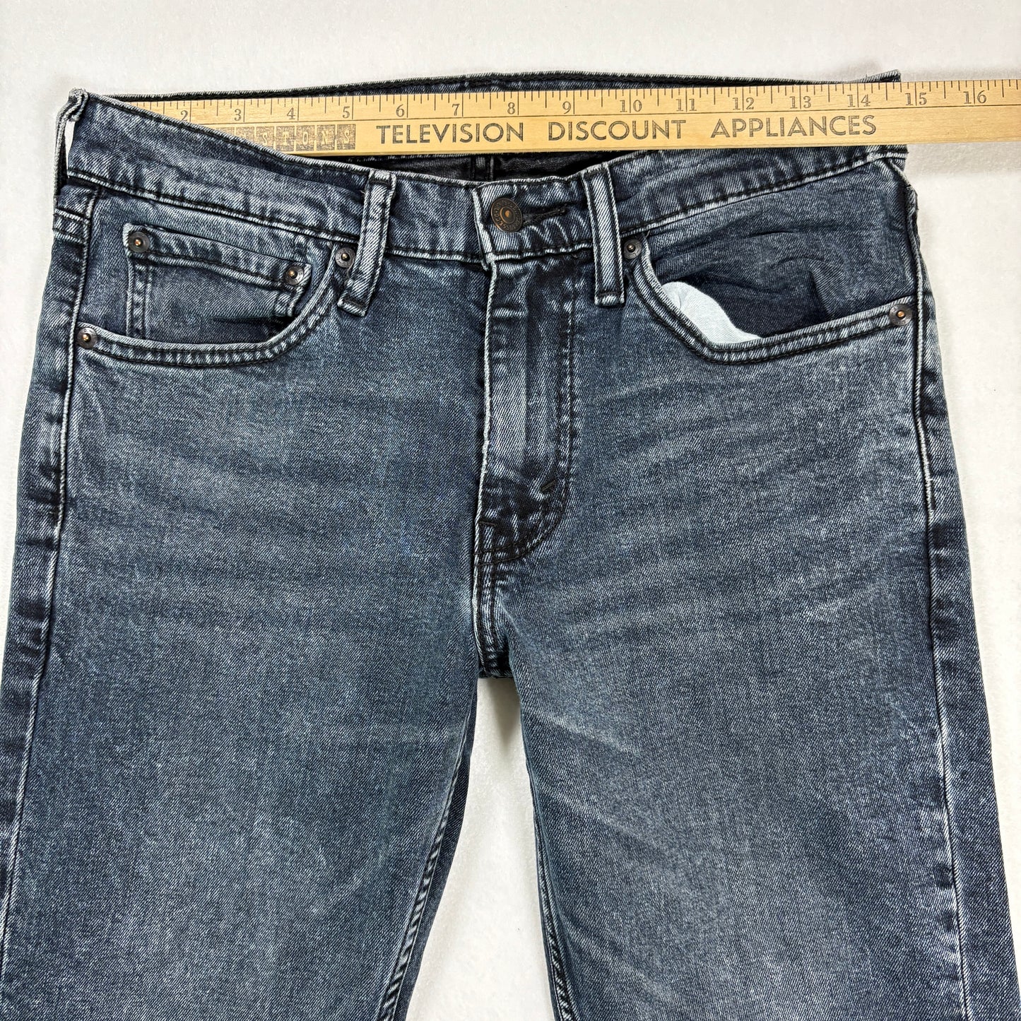 H&M Jeans Men’s 31x30 Slim Fit Gray Wash Stretch Denim Straight Leg Casual