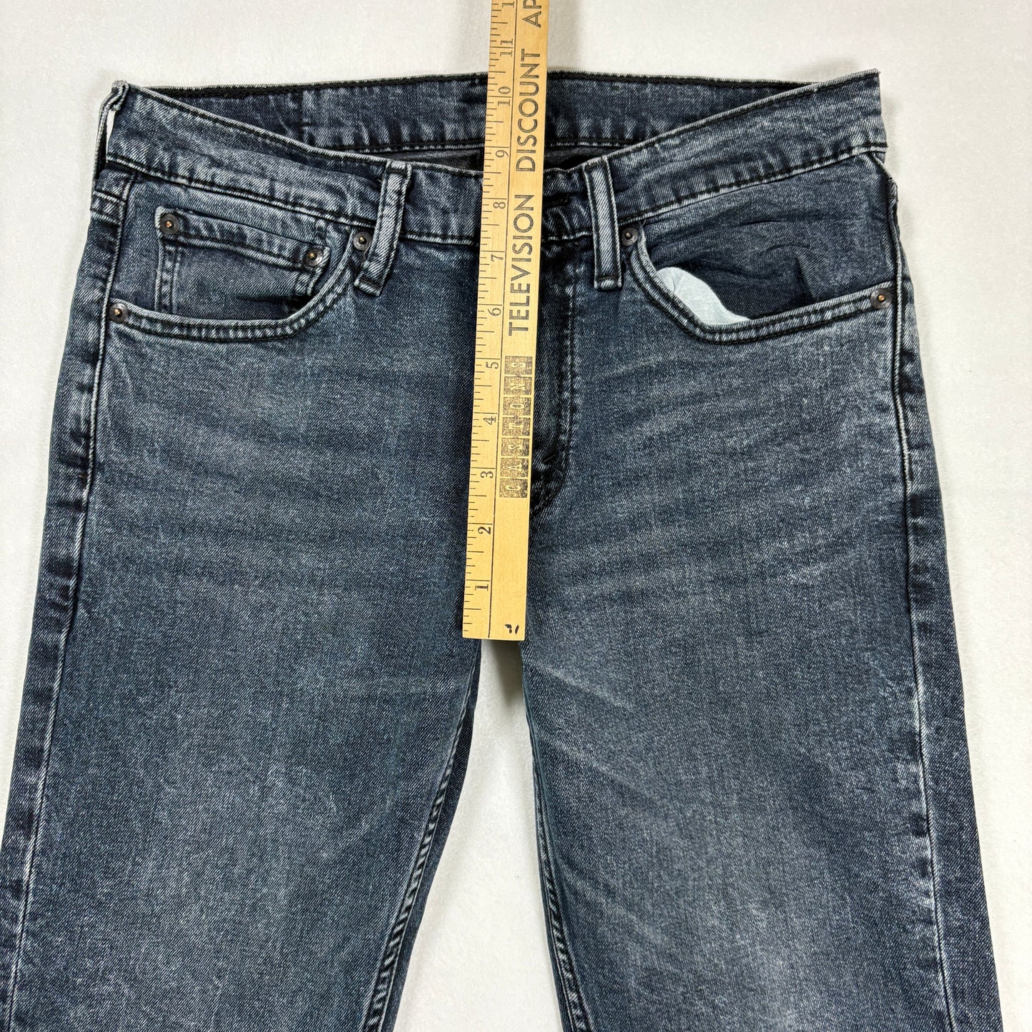 H&M Jeans Men’s 31x30 Slim Fit Gray Wash Stretch Denim Straight Leg Casual