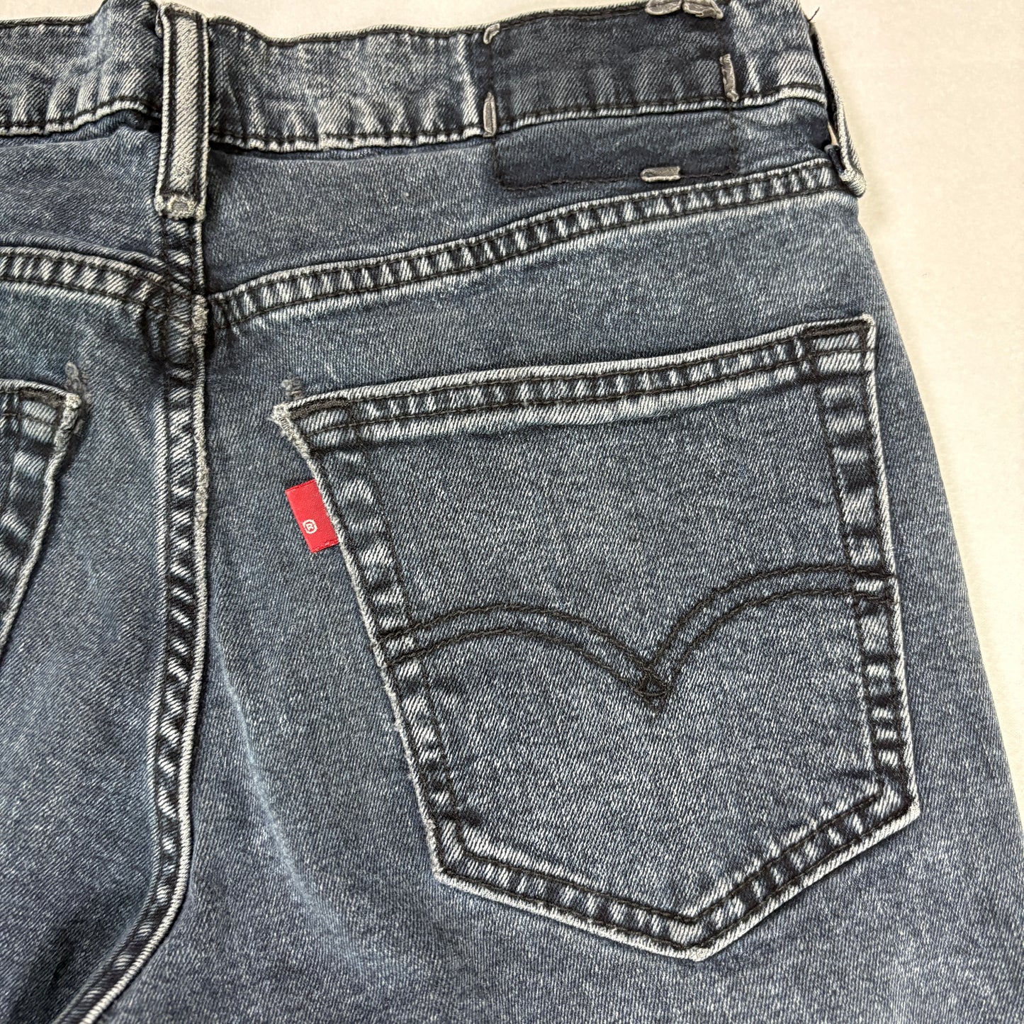 H&M Jeans Men’s 31x30 Slim Fit Gray Wash Stretch Denim Straight Leg Casual