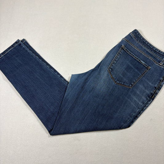 St Johns Bay Womens Jeans 16 Blue Skinny Leg Stretch Denim Y2K Vintage Grunge
