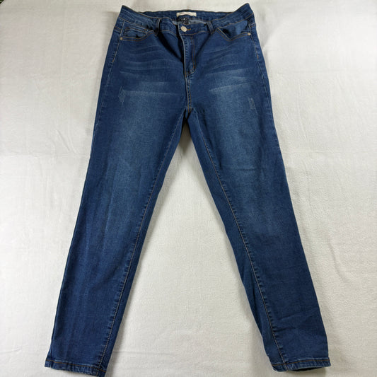 Allison Daley Jeans Womens 13 Blue Skinny Stretch Slim Fit Casual Denim Daily Up