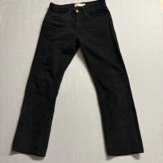 Black Corduroy Bootcut Pants Y2K Michael Brandon Tag 31x29 Fits Like X