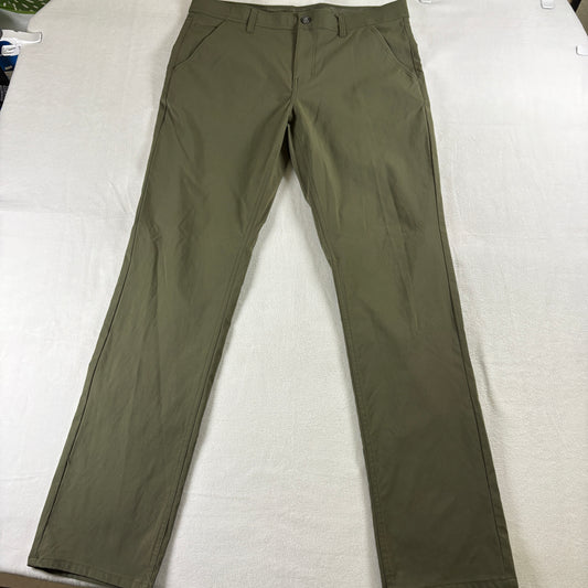 Weatherproof Vintage Pants Mens 34X34 Olive Stretch Regular Fit Outdoor Up GearX