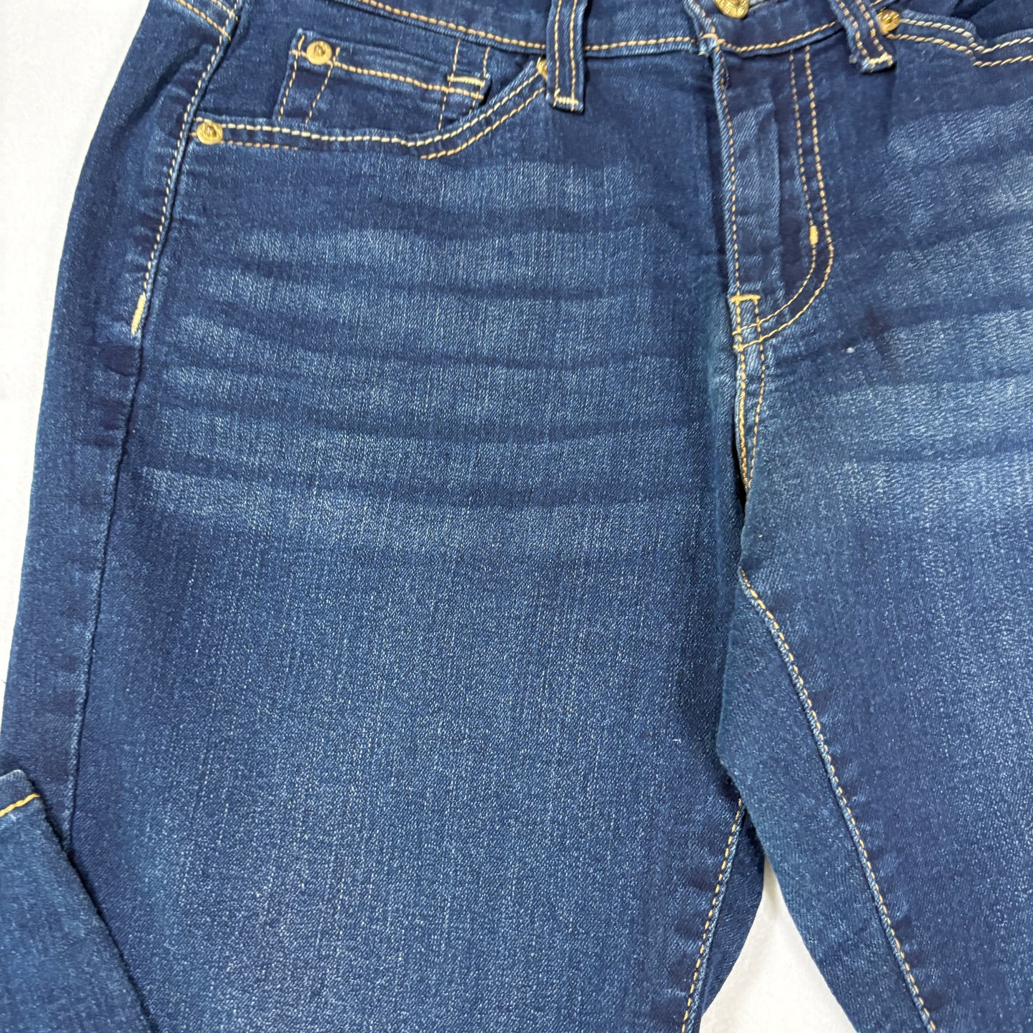 Levi’s Signature Jeans Women’s 10 Curvy Bootcut Mid Rise Dark Wash Stretch Denim