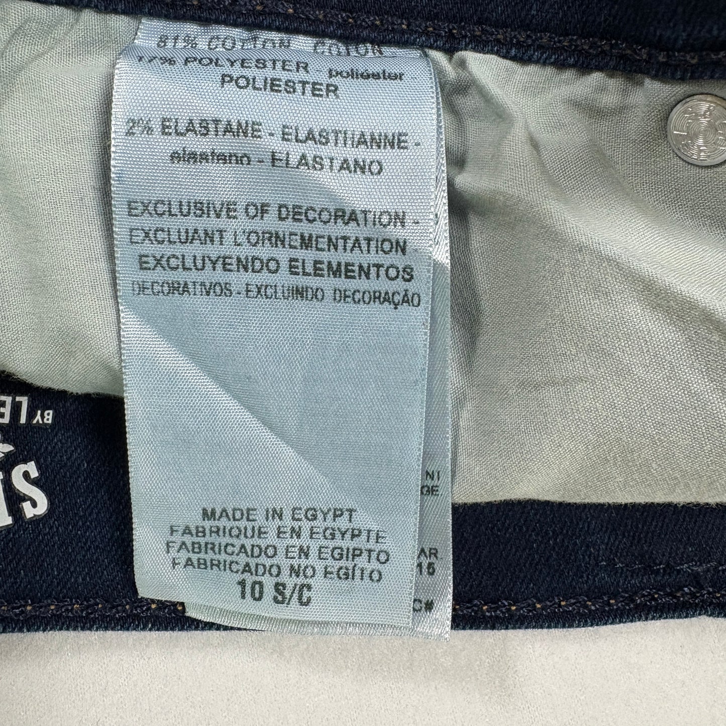 Levi’s Signature Jeans Women’s 10 Curvy Bootcut Mid Rise Dark Wash Stretch Denim