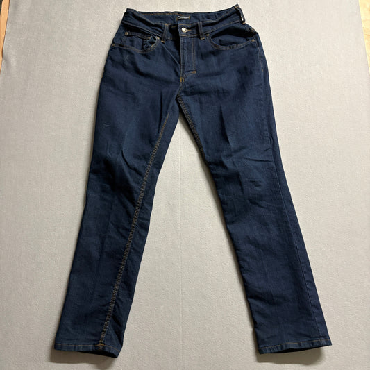 Origin Skinny Stretch Jeans Dark Wash Denim USA Made Fits Like 30X31