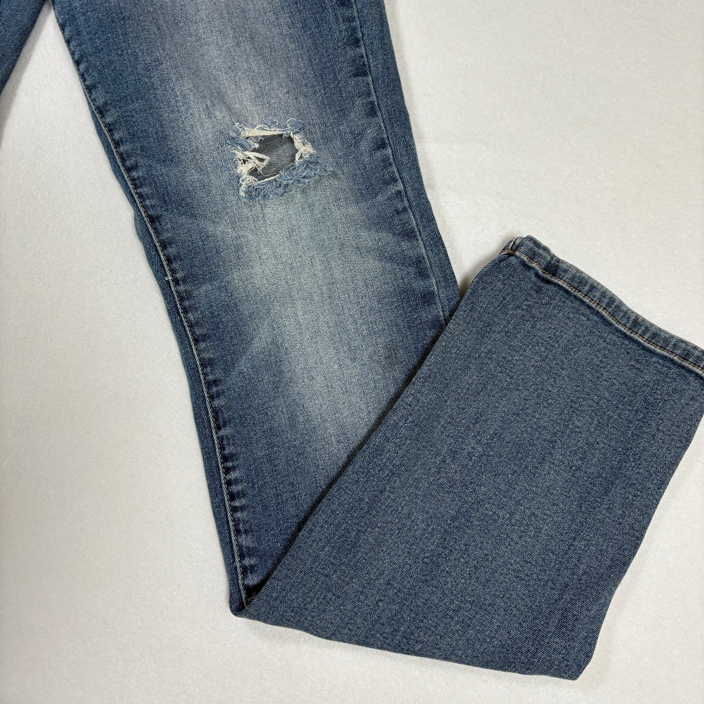 Guess Jeans Women’s Distressed Skinny Medium Rise Stretch Blue Denim Size 31