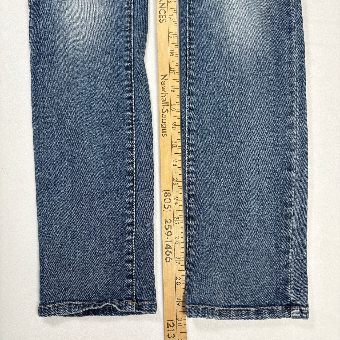 Guess Jeans Women’s Distressed Skinny Medium Rise Stretch Blue Denim Size 31