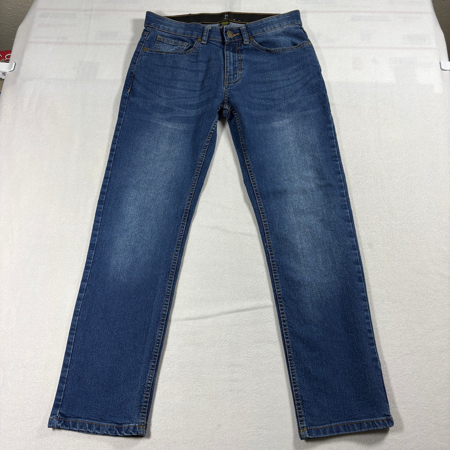 Stanley Jeans Mens 30x30 Blue Straight Leg Workwear Durable Classic Fit Denim