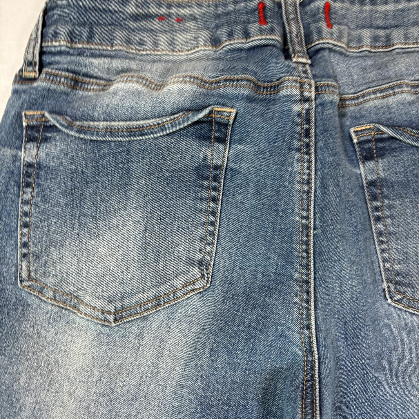 Guess Jeans Women’s Distressed Skinny Medium Rise Stretch Blue Denim Size 31