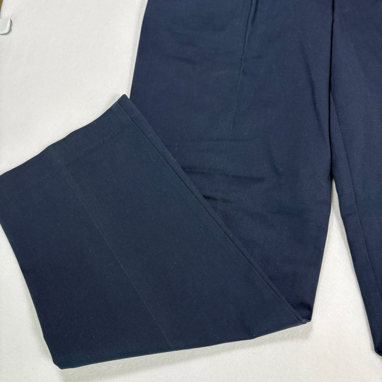 Dickies Pants Junior 7 Navy Blue Pleated Workwear Stain Release Blend Durable