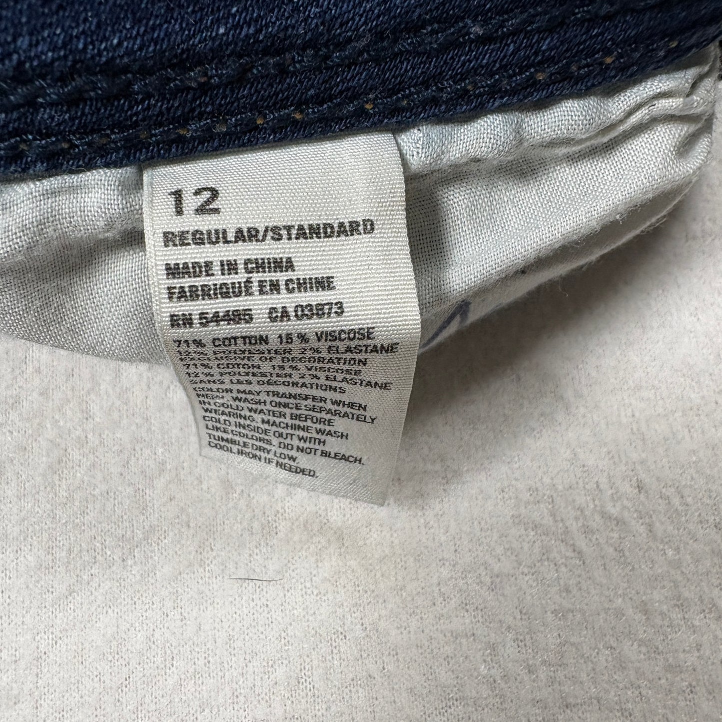 American Eagle Womens Jeans 12 Blue Stretch Denim Bootcut Y2K Vintage 90s Grunge