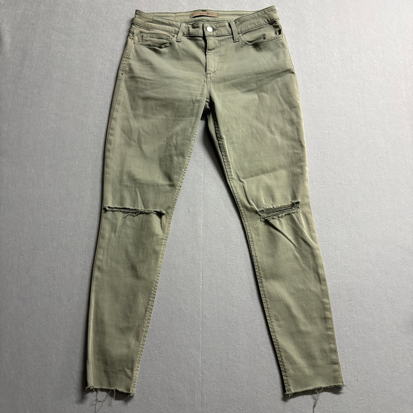 Joe's The Icon Mid Rise Skinny Ankle Jeans W30 Fits Like 30x28 Distressed