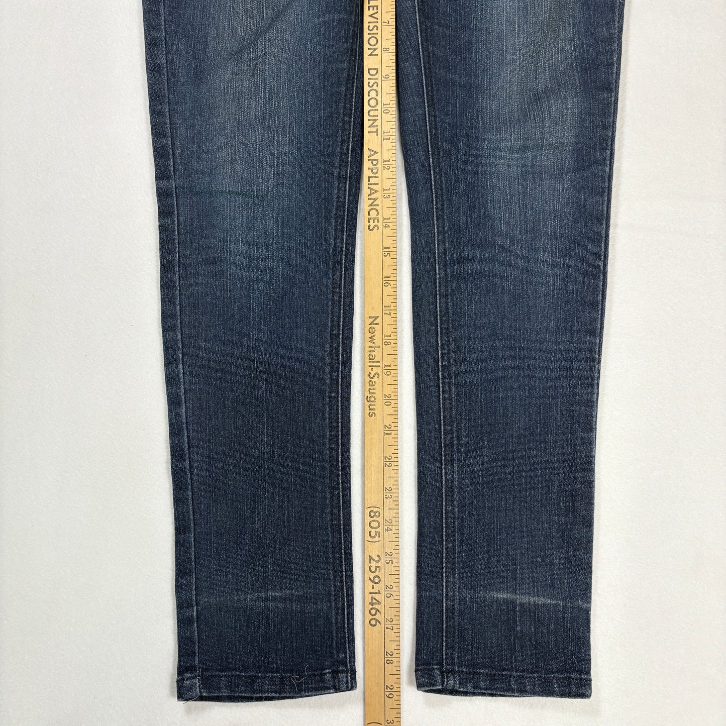 Candie’s Jeans Junior 7 Dark Wash Bootcut Stretch Denim Distressed Casual