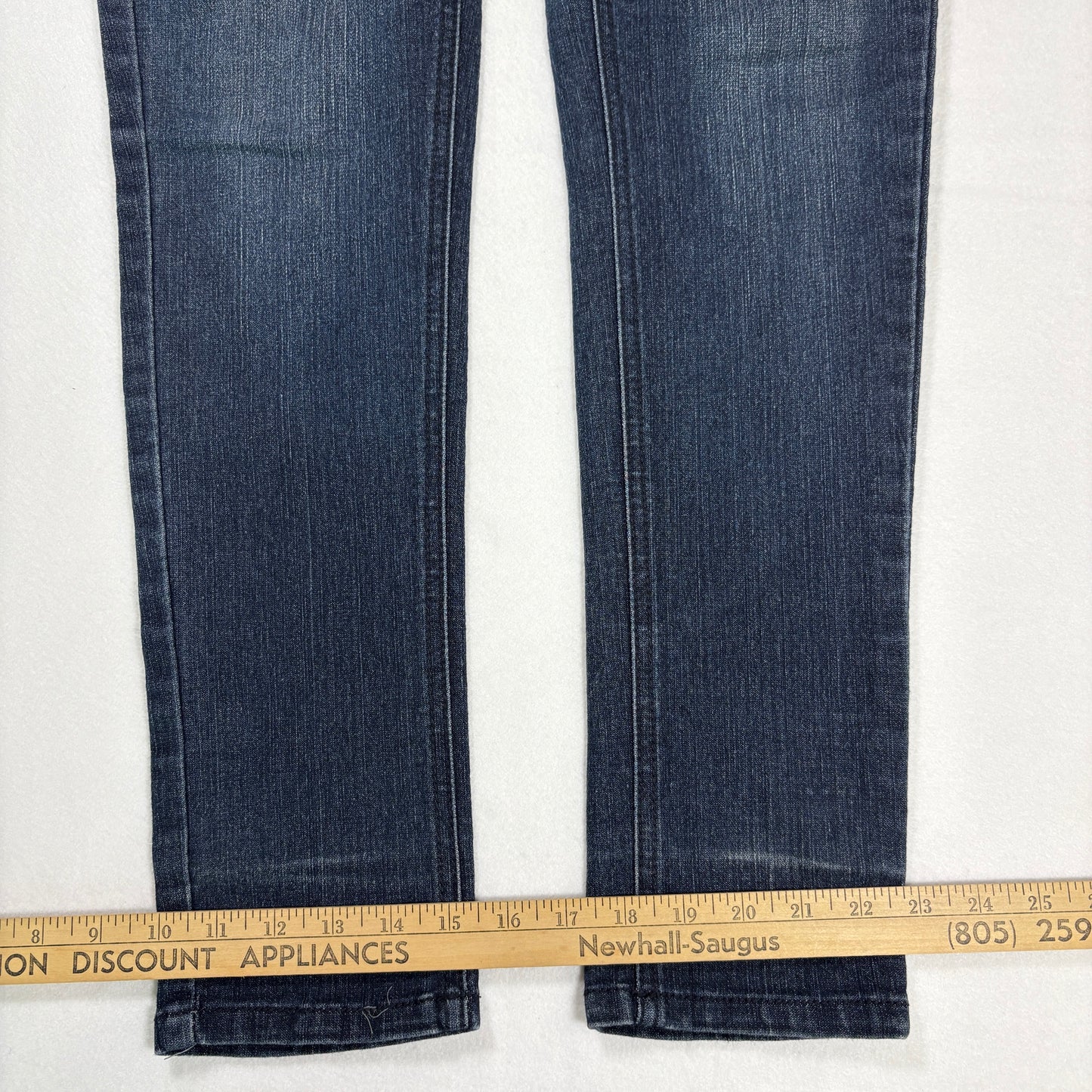 Candie’s Jeans Junior 7 Dark Wash Bootcut Stretch Denim Distressed Casual