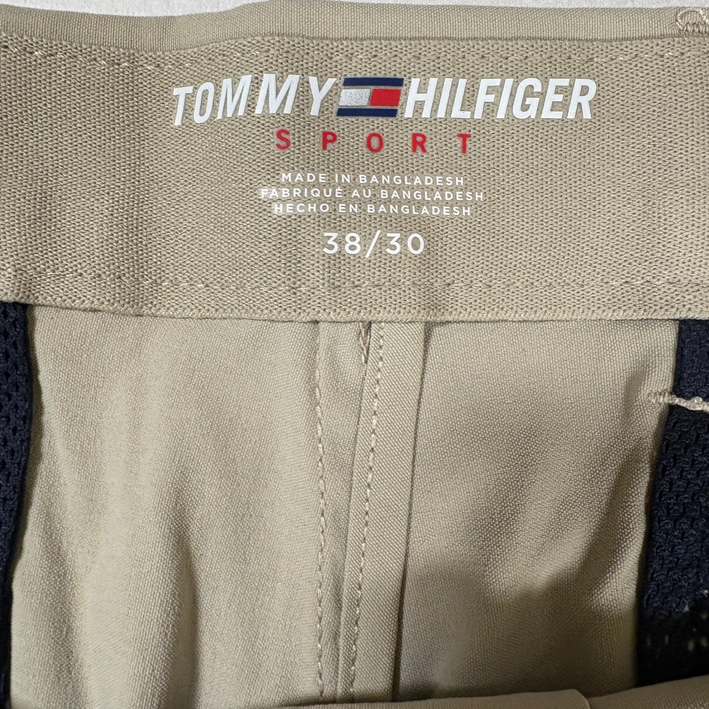 Tommy Hilfiger Pants 38x30 Sport Flat Front Khaki Chino Classic Stretch