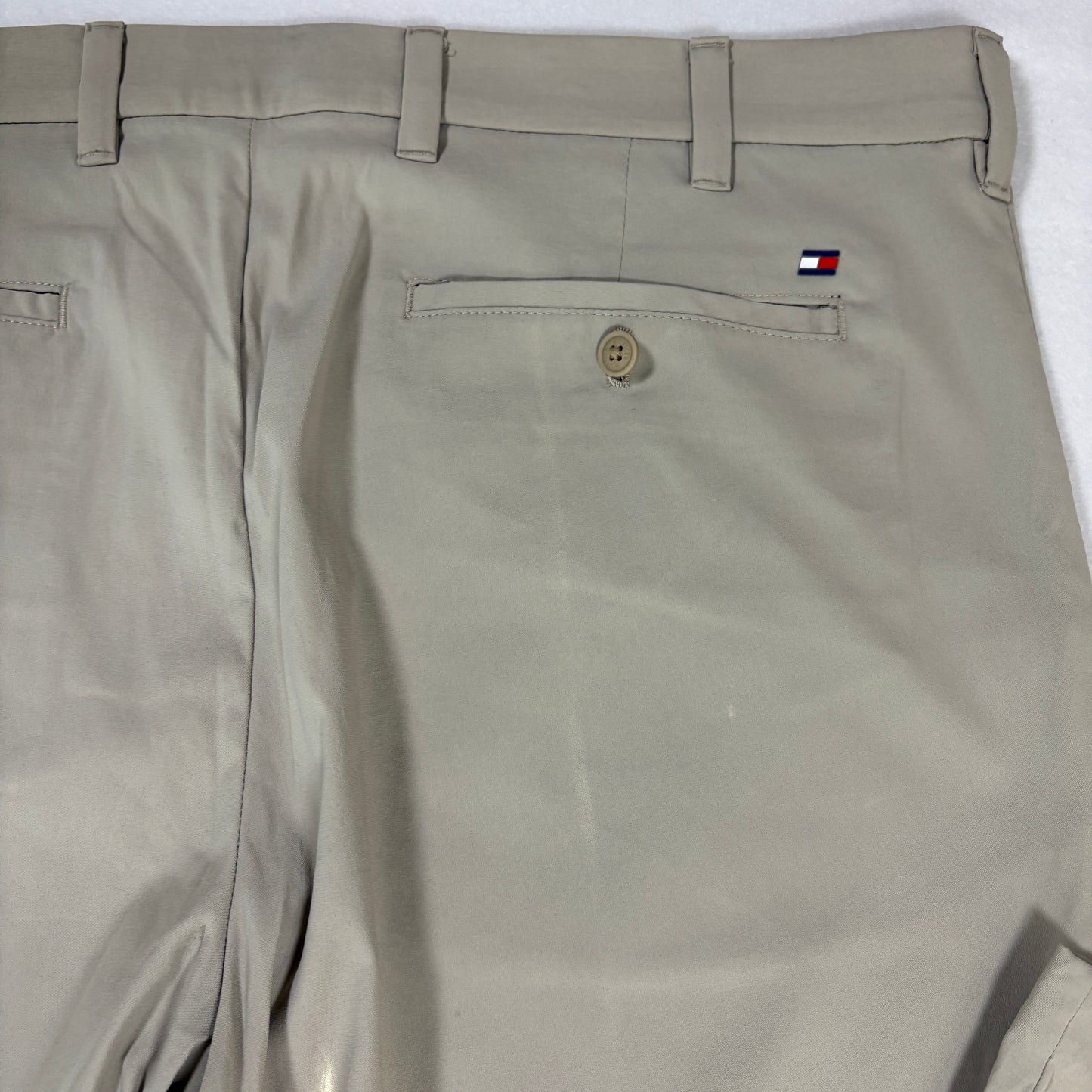 Tommy Hilfiger Pants 38x30 Sport Flat Front Khaki Chino Classic Stretch