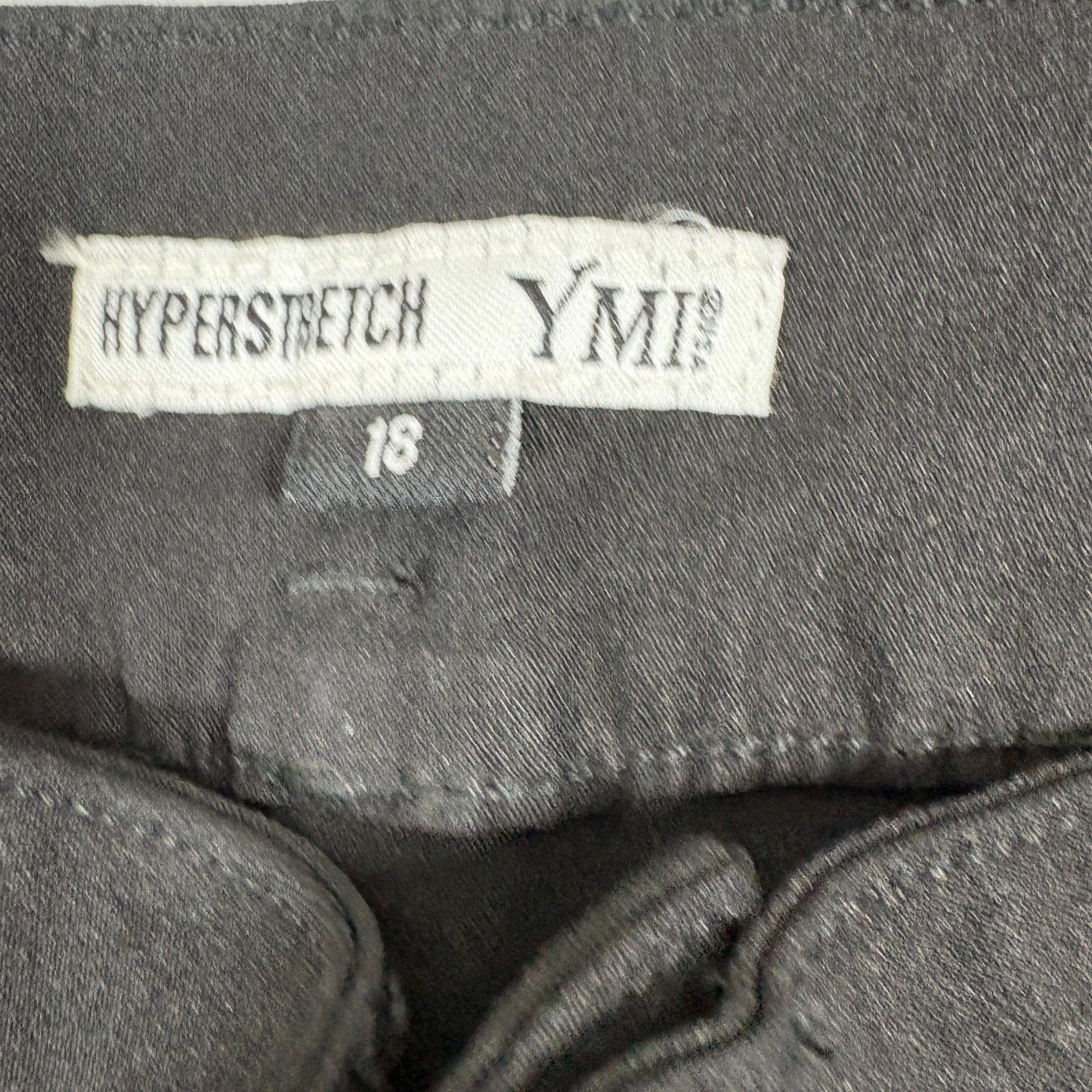 YMI Womens Jeans 18 Black High Rise Hyperstretch Skinny Denim Plus Size NWT Y2K