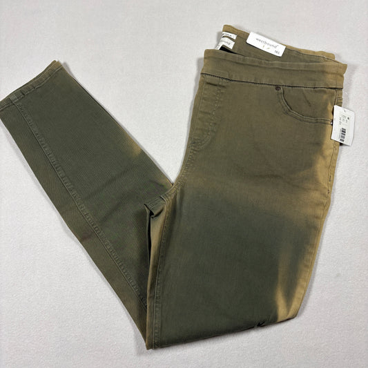 Westbound Womens Jeans 16L Olive Green High Rise Skinny Stretch Tummy Control NWT