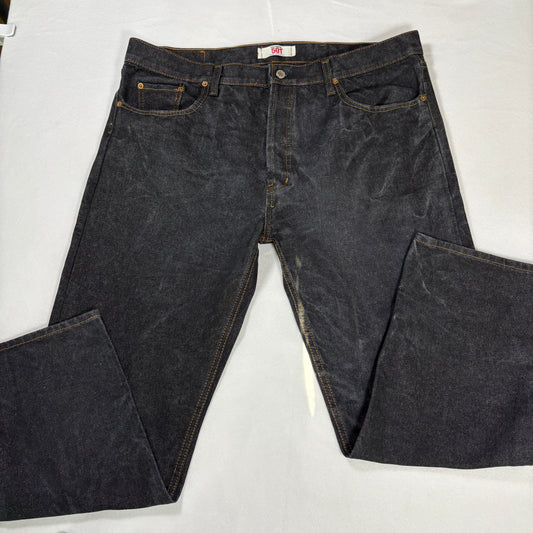 Levi’s 501 Jeans 42x30 Button Fly Original Fit Dark Wash Straight Leg Denim