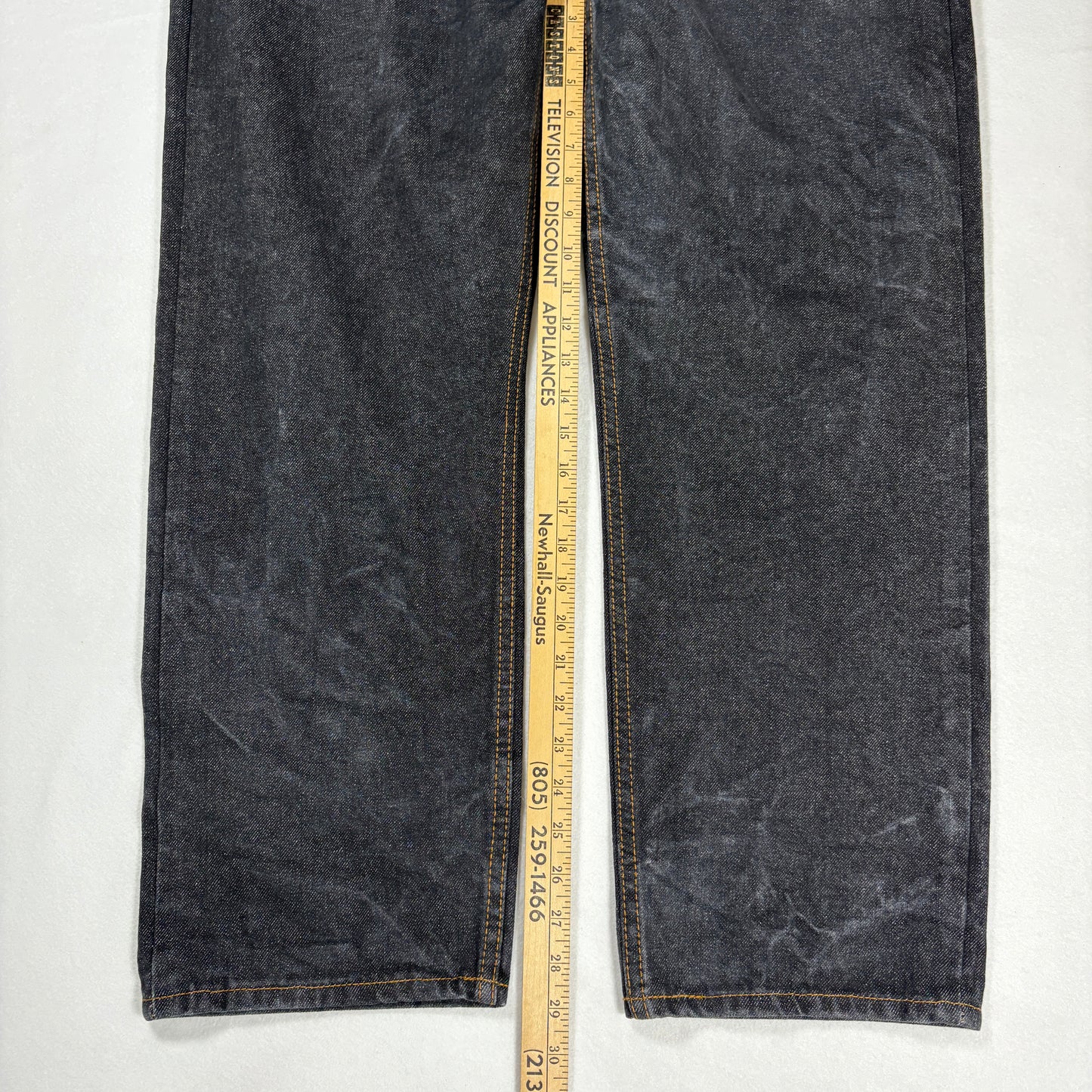 Levi’s 501 Jeans 42x30 Button Fly Original Fit Dark Wash Straight Leg Denim