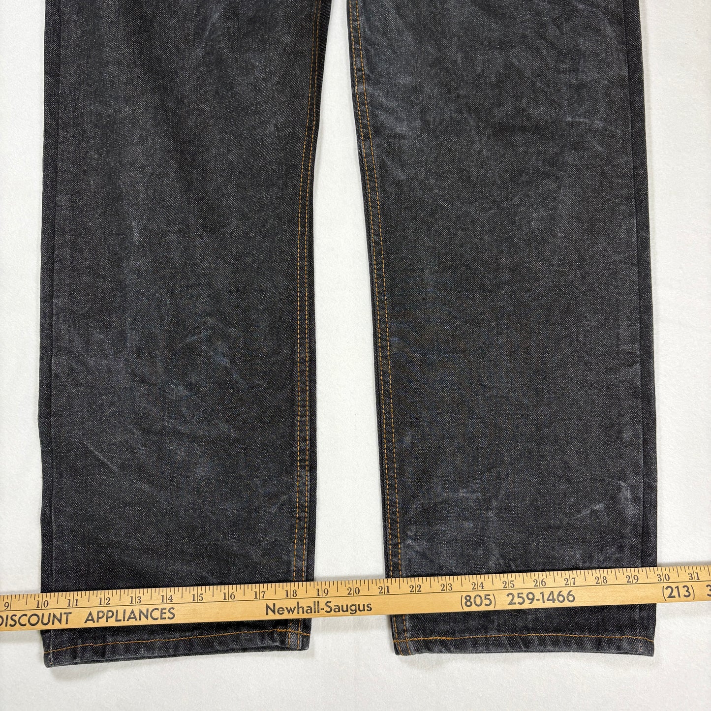 Levi’s 501 Jeans 42x30 Button Fly Original Fit Dark Wash Straight Leg Denim