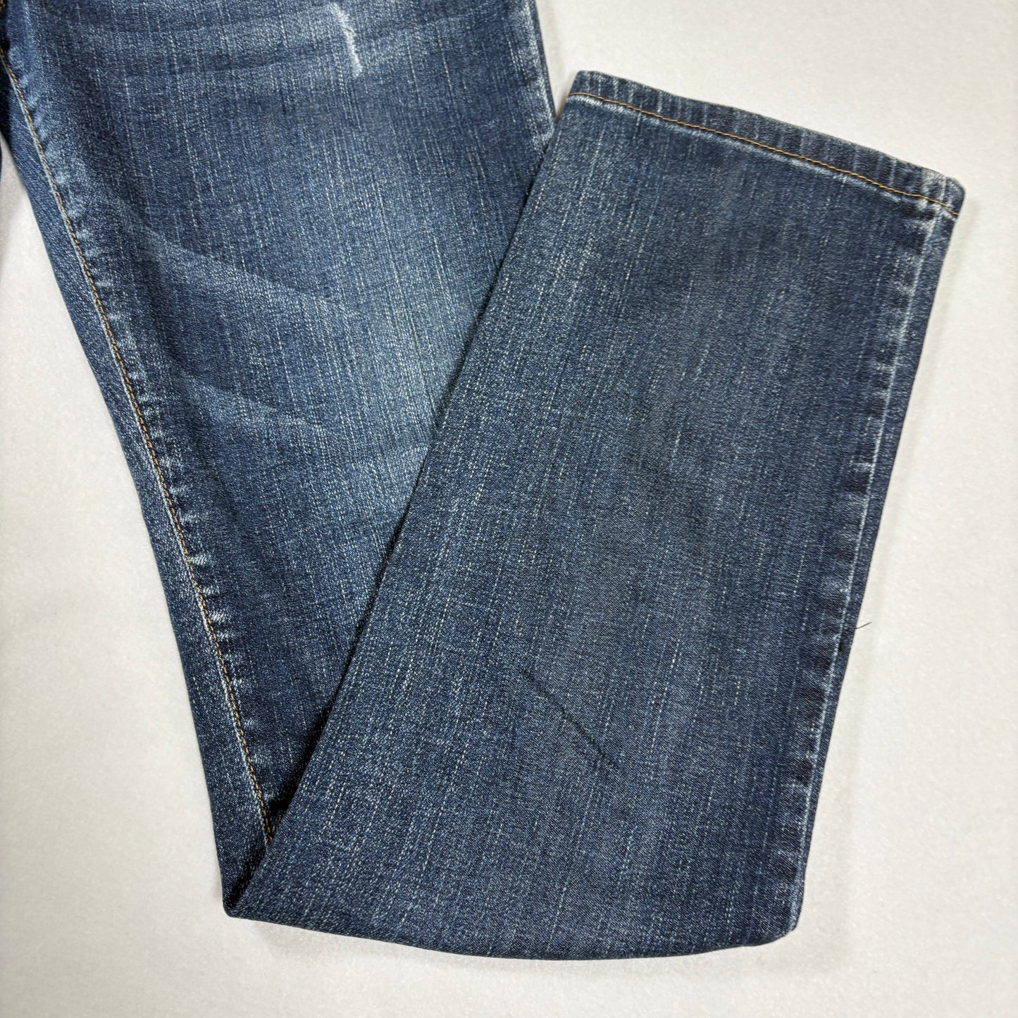 Rockstter Jeans Men’s 42 Blue Distressed Straight Leg Denim Casual Faded