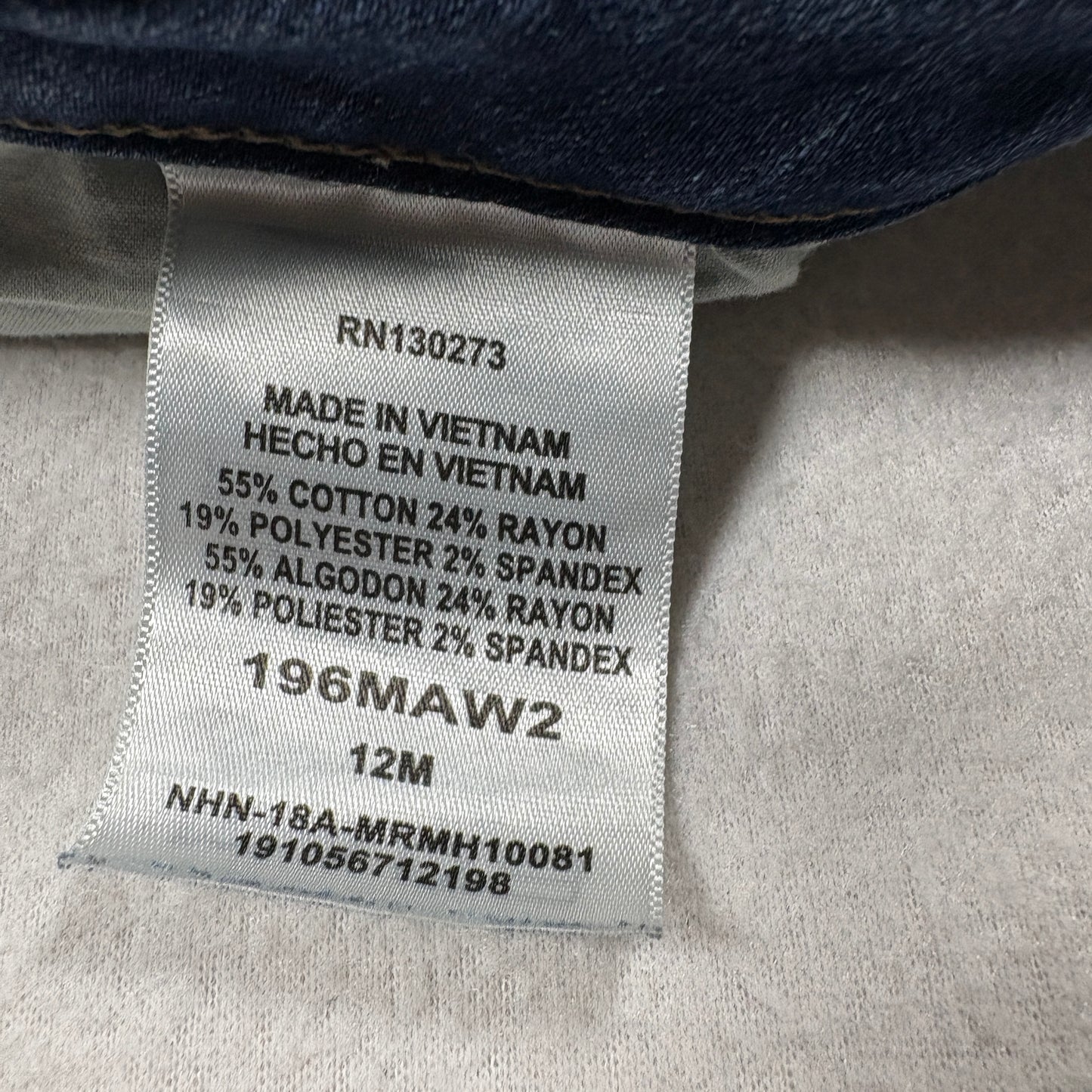 Riders By Lee Womens Shorts 12M Blue Denim Mid Rise Stretch Bermuda Y2K Vintage