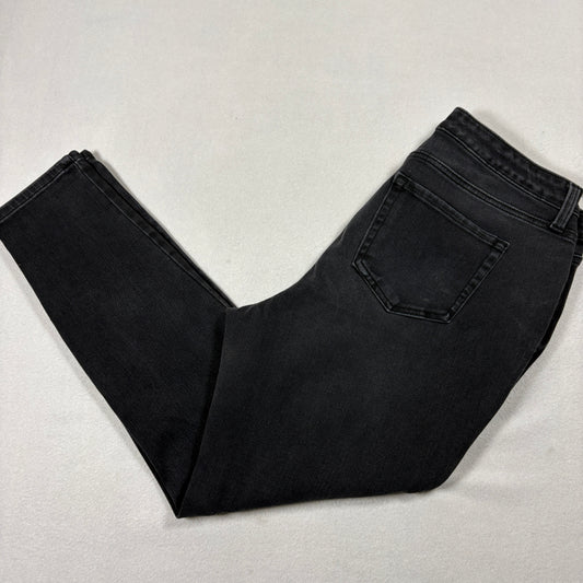 Time And Tru Womens Jeans 12 Black High Rise Curvy Skinny Stretch Denim Y2K Grunge