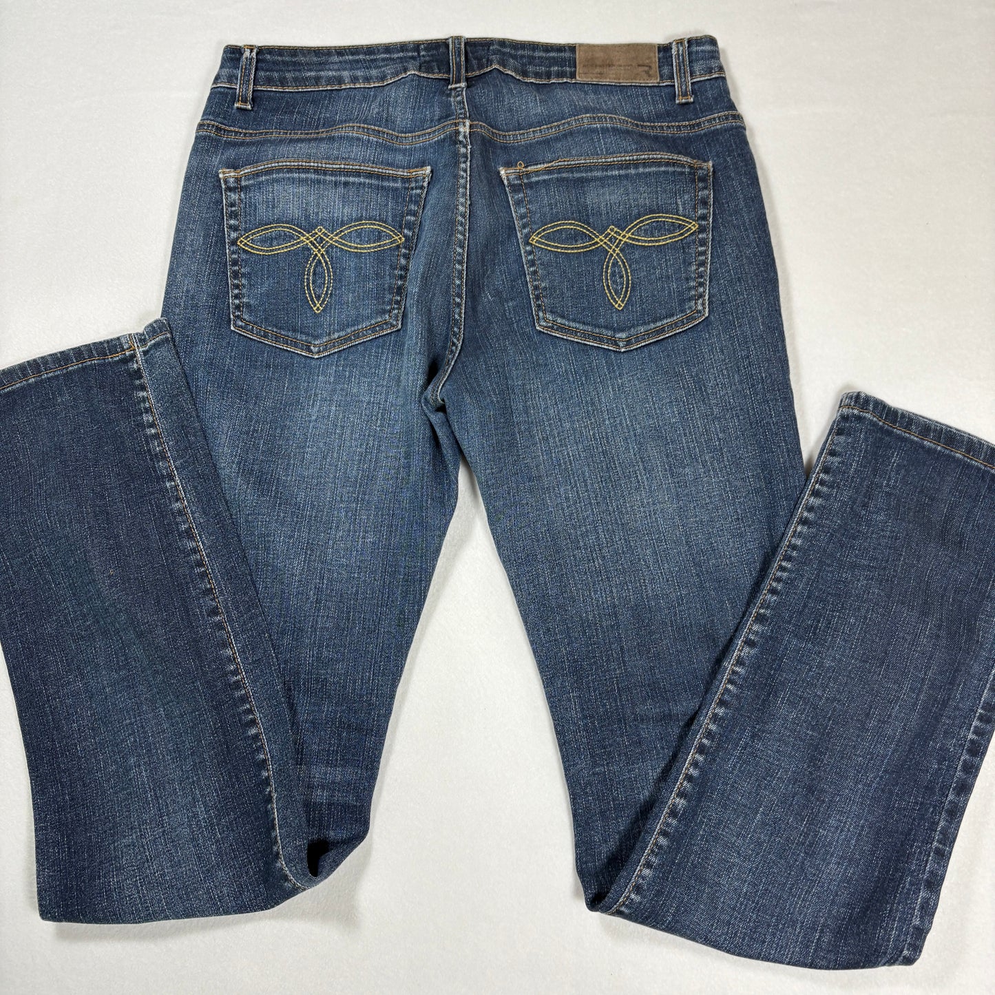 Rockstter Jeans Men’s 42 Blue Distressed Straight Leg Denim Casual Faded