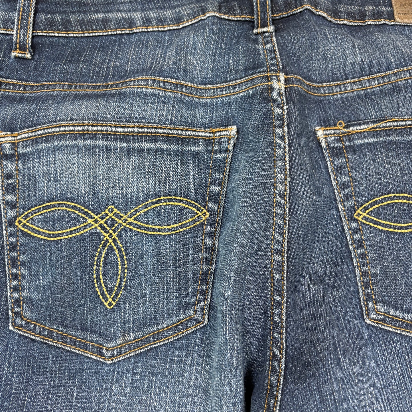 Rockstter Jeans Men’s 42 Blue Distressed Straight Leg Denim Casual Faded