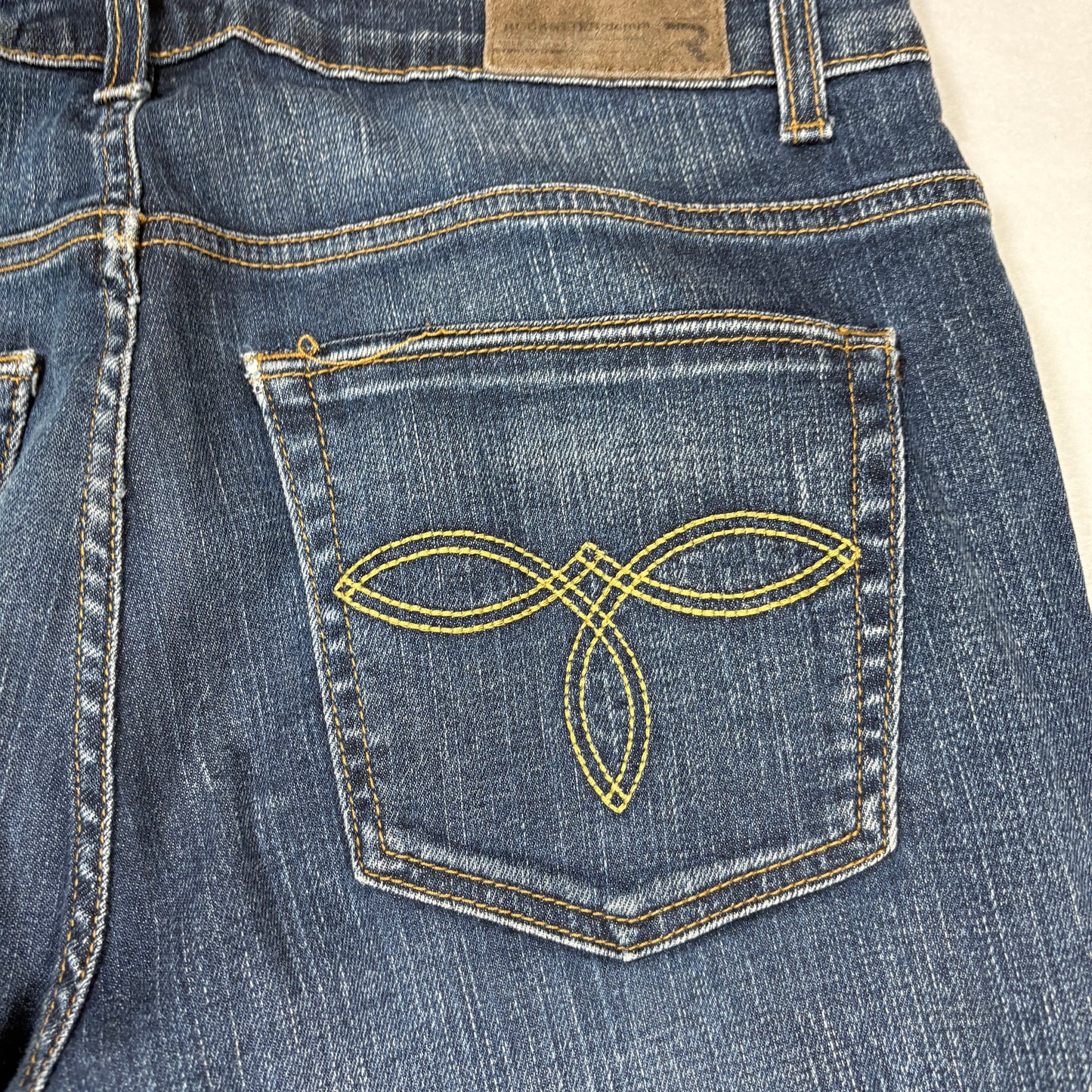 Rockstter Jeans Men’s 42 Blue Distressed Straight Leg Denim Casual Faded