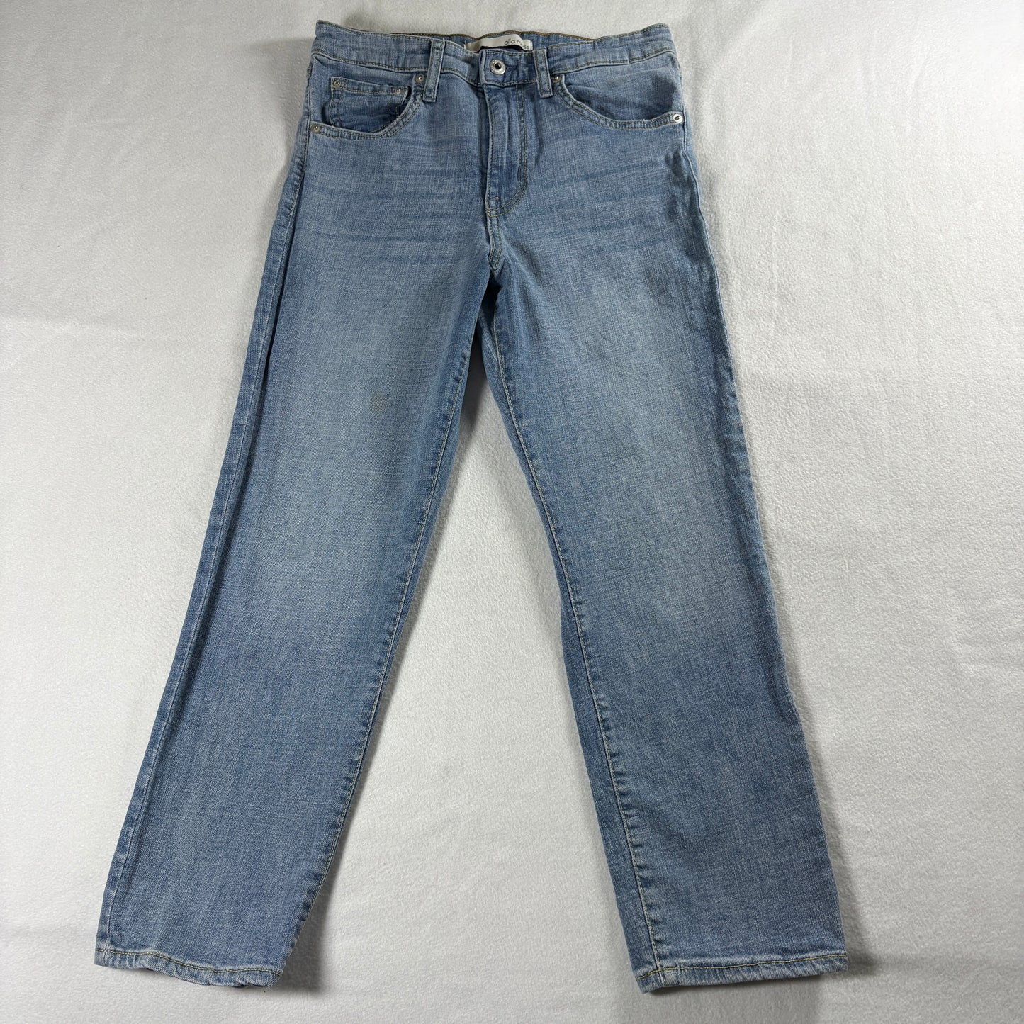 Ella Moss High Waist Straight Jeans Womens 6/28 Light Wash Stretch Denim Casual
