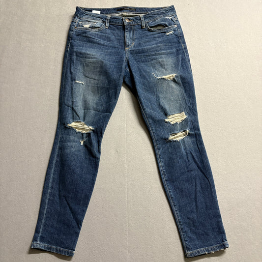 JOE'S Hi Rise Skinny Ankle Jeans Womens W28 Fits Like 31x28 Distressed
